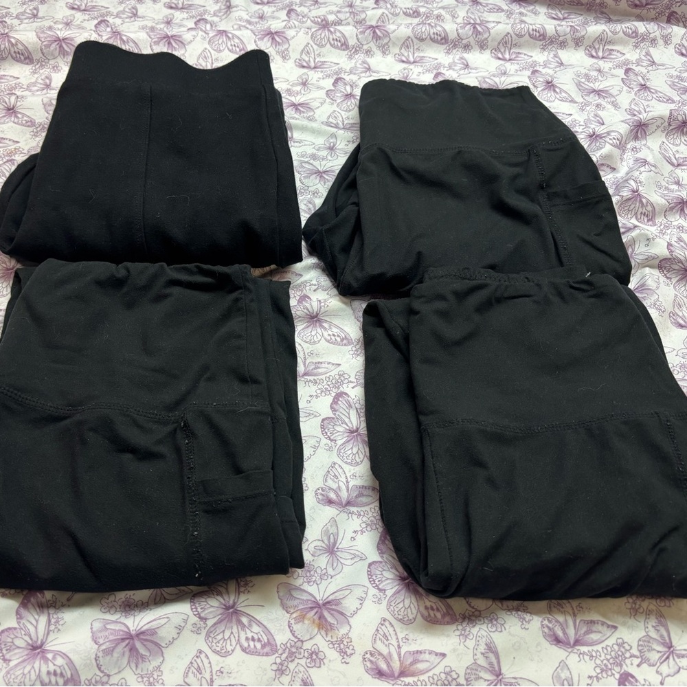 💥4 Pairs of Black Leggings